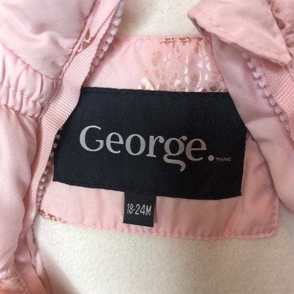 18-24 months pink winter jacket with faux fur - Picture 4 of 7